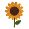 Felt Sunflower Texture Art
