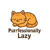 Purrfessionally Lazy – Chill Cat Mode