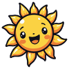 Laughing sun – good mood guarantee