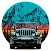 Berg-Jeep-Abenteuer-Illustration