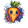Cheerful Flower Carrot
