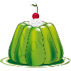 Green Jelly – Stylized Retro Dessert