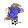 Mole Soccer Player Soccer