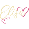 Elisa Cognome Nome Calligrafia Cuore