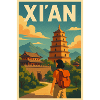 Xian Retro Poster Design