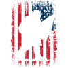 Bigfoot Arrowhead Arrowheads US Flag