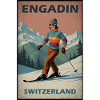 Engadin Skiing Alps