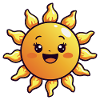 Laughing sun – good mood guarantee