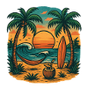 Tropical Beach Life