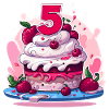 5 year old cake
