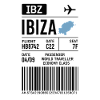 Carta d'imbarco Ibiza – Stile biglietto aereo