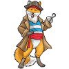 Fox Pirate Hook Hand