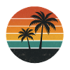 Retro sunset