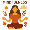 Mindfulness - Digital Illustration of Meditation