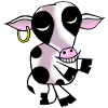 Welcoming cow