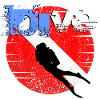American Diver Down Flag