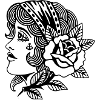 Woman with Rose
