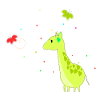 The giraffe and the butterflies