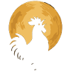 Hahn im Mond