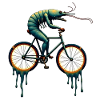 Dreamlike cycling crustacean