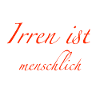 irren ist menschlich