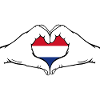 Holland Flag Heart