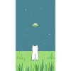 Cat and UFO
