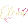 Elena Surname First name Calligraphy Heart