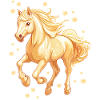 Cheval avec des étoiles