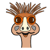 Vogel Strauss