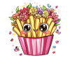 Frites au flower power