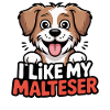 J’aime mon Malteser Hundeliebe