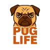 TinyPaws Fun Logo Pug Life