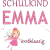 Schoolchild Emma first class