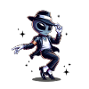 Alien parody in moonwalk style