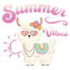 Llama Summer Alpaca - Summer Vibes