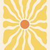 Sunbeams as sunflowers