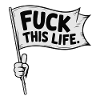 T-SHIRT COOL, FUCK THIS LIFE