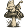 Banjo Frog on Mushroom Vibes