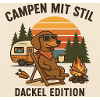 Camping in style: Dachshund Edition