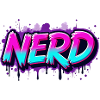 Nerd Néon Graffiti Étincelant