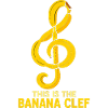 Bananen Musik Notenschlüssel