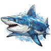 requin blanc poisson mer