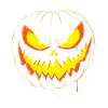 Spooky Pumpkin Face Halloween