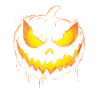 Spooky Pumpkin Face Halloween
