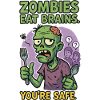 Sjov Zombie - Design Du er sikker