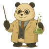 Panda Bear Chemistry Teacher