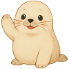 Small waving seal