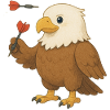 Eagle with darts