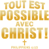 Inspirierendes religiöses Zitat in Metallic-Gold